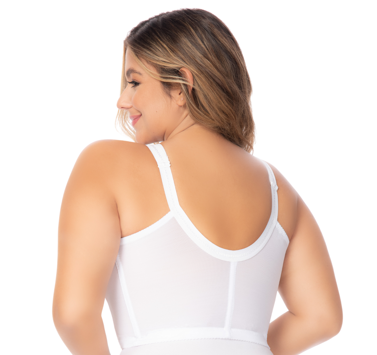 1758 - Brasier Semilargo Control En Busto Y Abdomen
