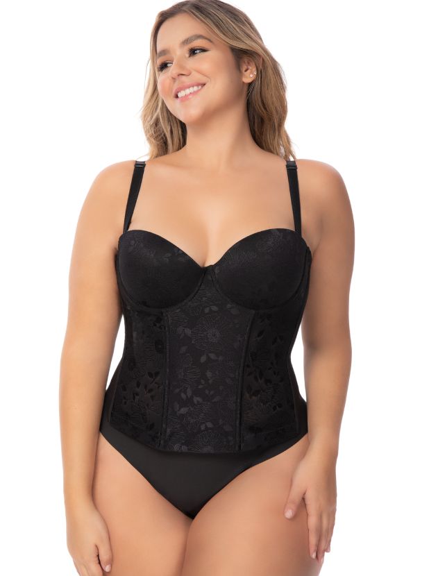 2330 - Brasier Bustier Tipo Corset Control Abdomen