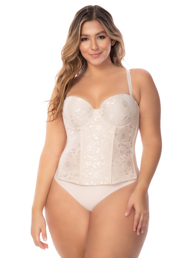 2330 - Brasier Bustier Tipo Corset Control Abdomen